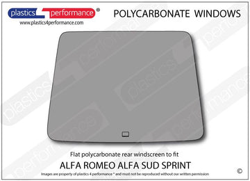 ポリカーボネート リアウインドウ｜Alfa Romeo Alfa Sud Sprint