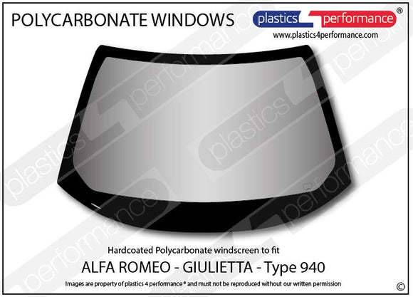 ポリカーボネート フロントウインドスクリーン｜Alfa Romeo Giulietta 940