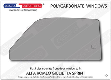 ポリカーボネート 左フロントドアウインドウ｜Alfa Romeo Giulietta Sprint