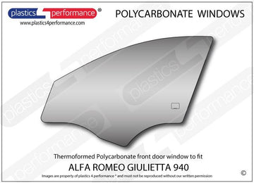 ポリカーボネート ウインドウキット｜Alfa Romeo Giulietta 940