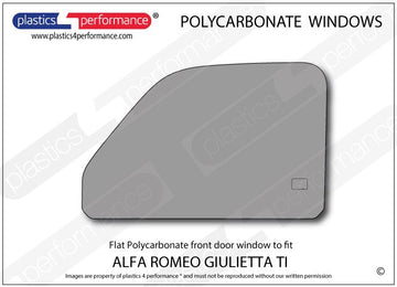 ポリカーボネート 左フロントドアウインドウ｜Alfa Romeo Giulietta Ti