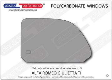 ポリカーボネート 左リアドアウインドウ｜Alfa Romeo Giulietta Ti