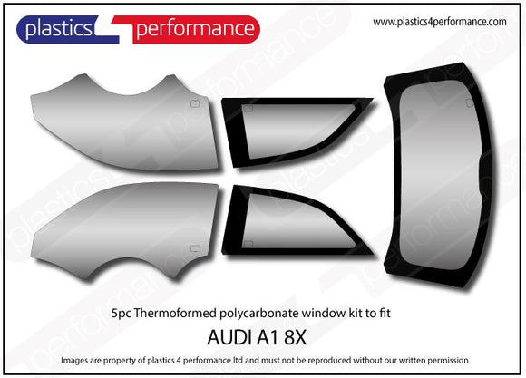 ポリカーボネート ウインドウキット｜Audi A1 / S1 8X - 3dr Hatchback