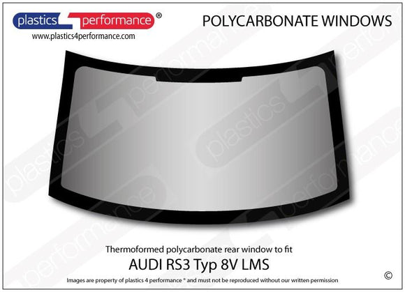 ポリカーボネート ウインドウキット｜Audi RS3 Typ 8V LMS