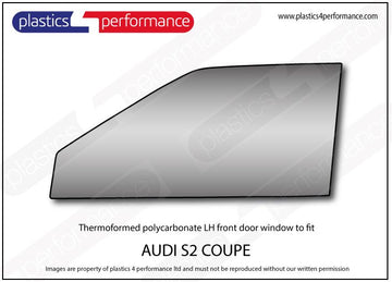 ポリカーボネート 左フロントドアウインドウ｜Audi S2 - Coupe