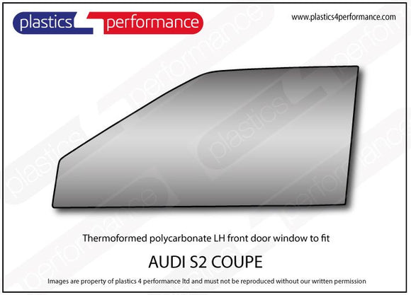 ポリカーボネート 左フロントドアウインドウ｜Audi S2 - Coupe