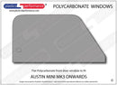 ポリカーボネート ウインドウキット｜Mini MK3 onwards 6