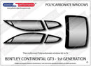ポリカーボネート ウインドウキット｜Bentley Continental GT3 - 1st Generation