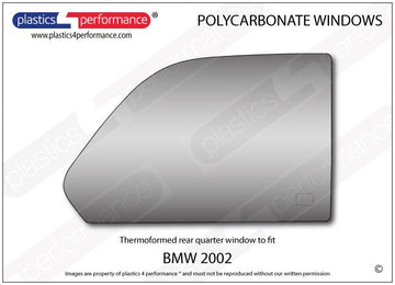 ポリカーボネート 右リアクォーターウインドウ｜BMW 2002 E20 - Coupe（1966〜1977年）