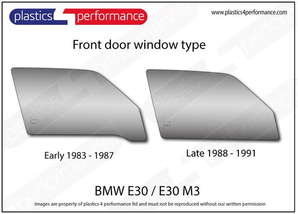 ポリカーボネート ウインドウキット｜BMW E30 M3 3 Series - Coupe（1986〜1991年）