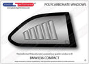 ポリカーボネート ルーバー付きウインドウキット｜BMW E36 3 Series - Compact（1993〜2004年）