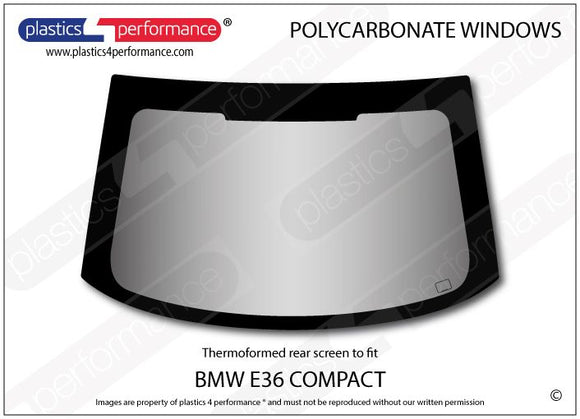 ポリカーボネート ルーバー付きウインドウキット｜BMW E36 3 Series - Compact（1993〜2004年）