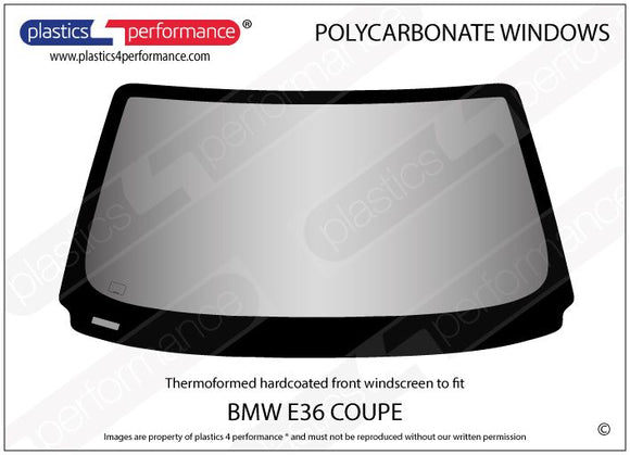 ポリカーボネート フロントウインドスクリーン｜BMW E36 3 Series - Coupe（1990〜2000年）