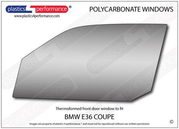 ポリカーボネート ウインドウキット｜BMW E36 3 Series - Coupe（1990〜2000年）
