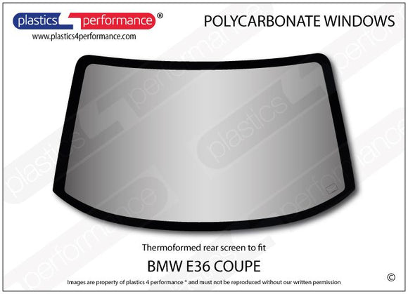 ポリカーボネート リアウインドウ｜BMW E36 3 Series - Coupe（1990〜2000年）