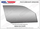 ポリカーボネート ウインドウキット｜BMW E36 3 Series - Coupe（1990〜2000年）