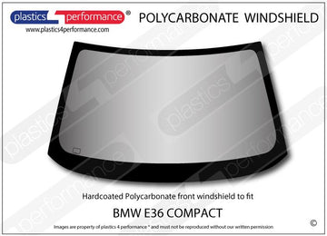 ポリカーボネート フロントウインドスクリーン｜BMW E36 3 Series - Compact（1993〜2004年）