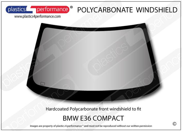 ポリカーボネート フロントウインドスクリーン｜BMW E36 3 Series - Compact（1993〜2004年）