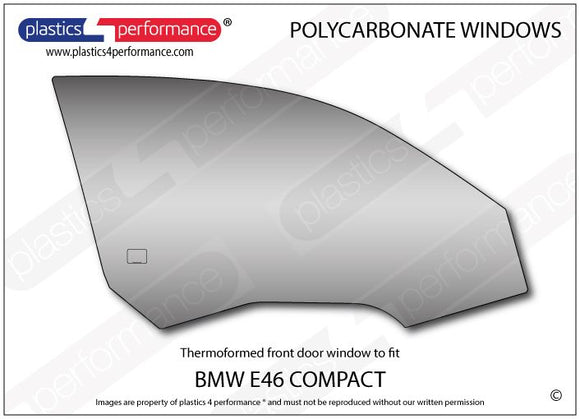 ポリカーボネート ルーバー付きウインドウキット｜BMW E46 3 Series - Compact（2000〜2004年）