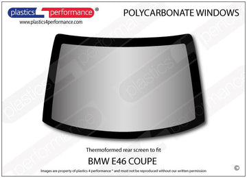 ポリカーボネート リアウインドウ｜BMW E46 3 Series - Coupe（1998〜2005年）