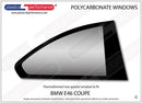 ポリカーボネート 右リアクォーターウインドウ｜BMW E46 3 Series - Coupe（1998〜2005年）