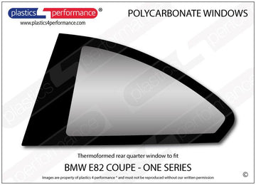 ポリカーボネート 左リアクォーターウインドウ｜BMW E82 1 SERIES - Coupe（2007〜2013年）
