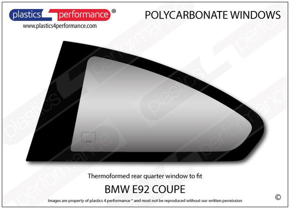 ポリカーボネート ウインドウキット｜BMW E92 3 Series/ M3 - Coupe（2006〜2013年）