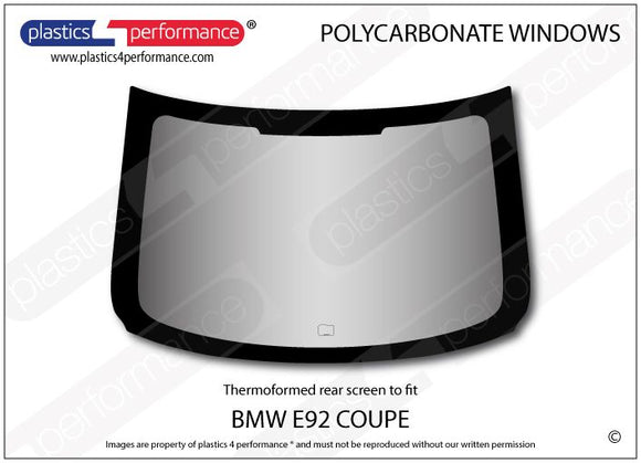 ポリカーボネート リアウインドウ｜BMW E92 3 Series/ M3 - Coupe（2006〜2013年）