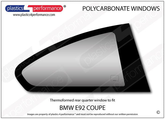 ポリカーボネート ウインドウキット｜BMW E92 3 Series/ M3 - Coupe（2006〜2013年）