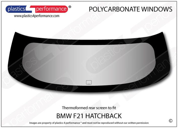 ポリカーボネート リアウインドウ｜BMW F21 1シリーズ 3ドアハッチバック（2012〜2019年）