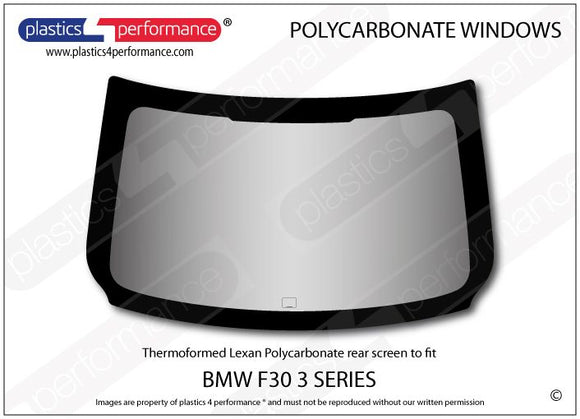 ポリカーボネート リアウインドウ｜BMW F30 3 Series - Sedan（2012〜2018年）