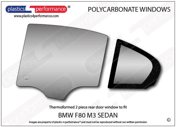ポリカーボネート ウインドウキット｜BMW F80 M3 3 Series - Sedan（2014〜2019年）
