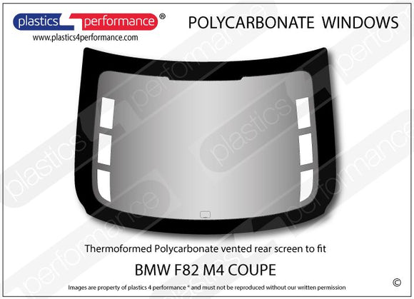ポリカーボネート リアウインドウ｜BMW F82 M4 4 Series - Coupe（2014〜2019年）