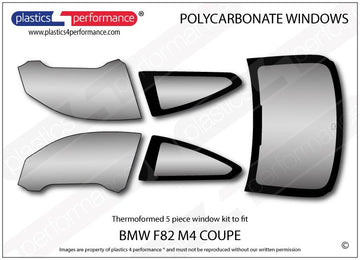 ポリカーボネート ウインドウキット｜BMW F82 M4 4 Series - Coupe（2014〜2019年）