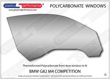 ポリカーボネート 右フロントドアウインドウ｜BMW G82 M4 Competition - Coupe（2020年〜現在）