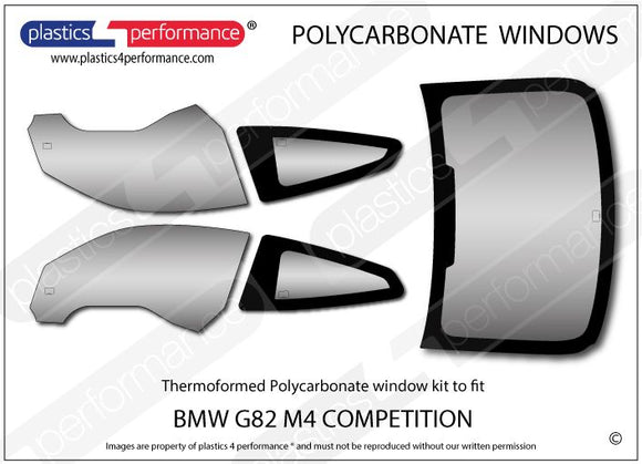 ポリカーボネート ウインドウキット｜BMW G82 M4 Competition - Coupe（2020年〜現在）