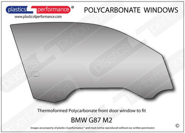 ポリカーボネート 右フロントドアウインドウ｜BMW G87 M2 - Coupe（2022年〜現在）