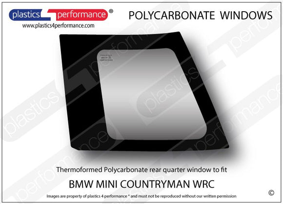 ポリカーボネート ウインドウキット｜MINI Countryman WRC 4