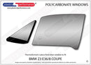 ポリカーボネート ウインドウキット｜BMW Z3 E36/38 - Coupe（1996〜2002年）