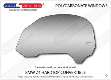 ポリカーボネート 左フロントドアウインドウ｜BMW Z4 E85 - Roadster（2003〜2008年）