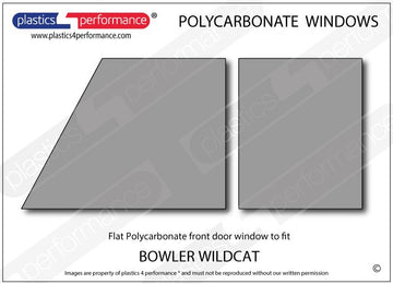 ポリカーボネート 左フロントドアウインドウ｜Bowler Wildcat