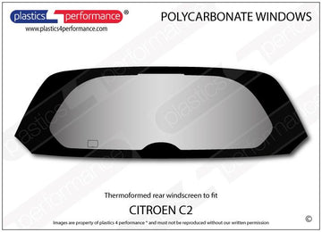 ポリカーボネート リアウインドウ｜Citroën C2