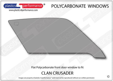 ポリカーボネート 右フロントドアウインドウ｜Clan Crusader