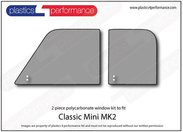 ポリカーボネート 左フロントドアウインドウ｜Mini MK2 1