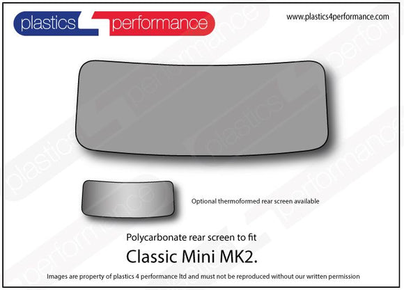 ポリカーボネート リアウインドウ｜Mini MK2 1
