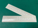 Crow House reissue sticker, white