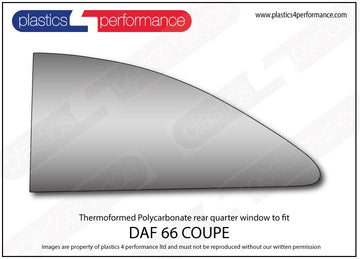 ポリカーボネート 左リアクォーターウインドウ｜DAF 66 Coupe