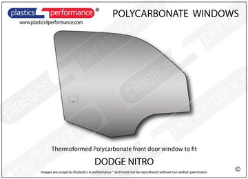 ポリカーボネート 右フロントドアウインドウ｜Dodge Nitro