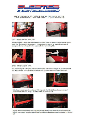 ポリカーボネート 左フロントドアウインドウ 2ピース（MK3→MK2仕様）｜Mini MK3 onwards 2