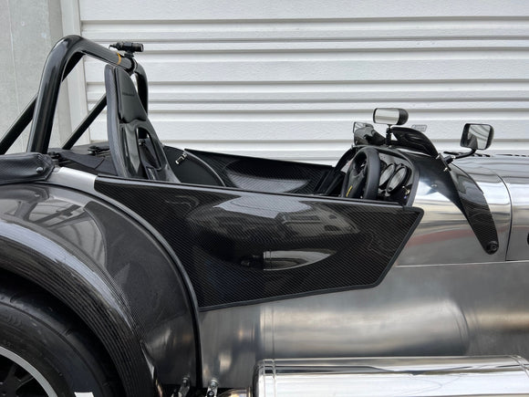 KEPLA dry carbon door panels for Super Seven Series 3